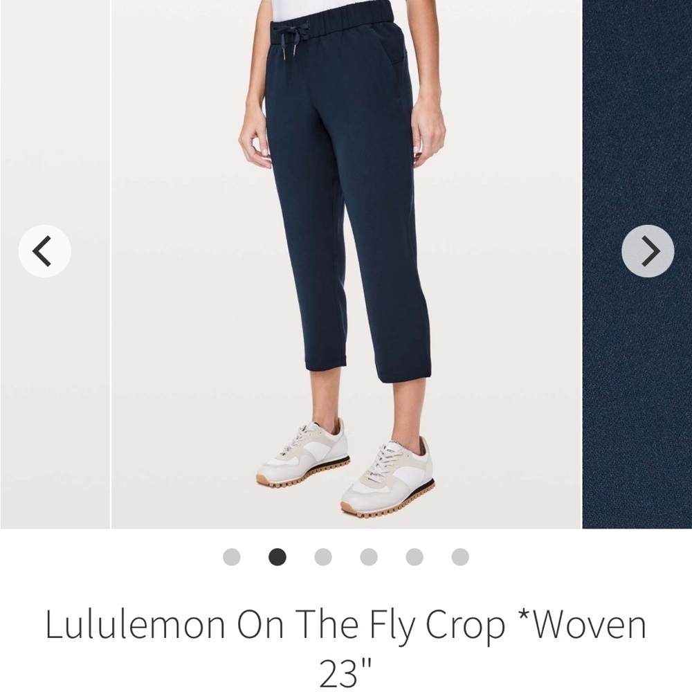 Lululemon Size 4 On The Fly Crop Pants - Picture 5 of 6